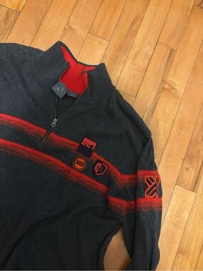 Armani Exchange Charcoal Gray quarter Zip